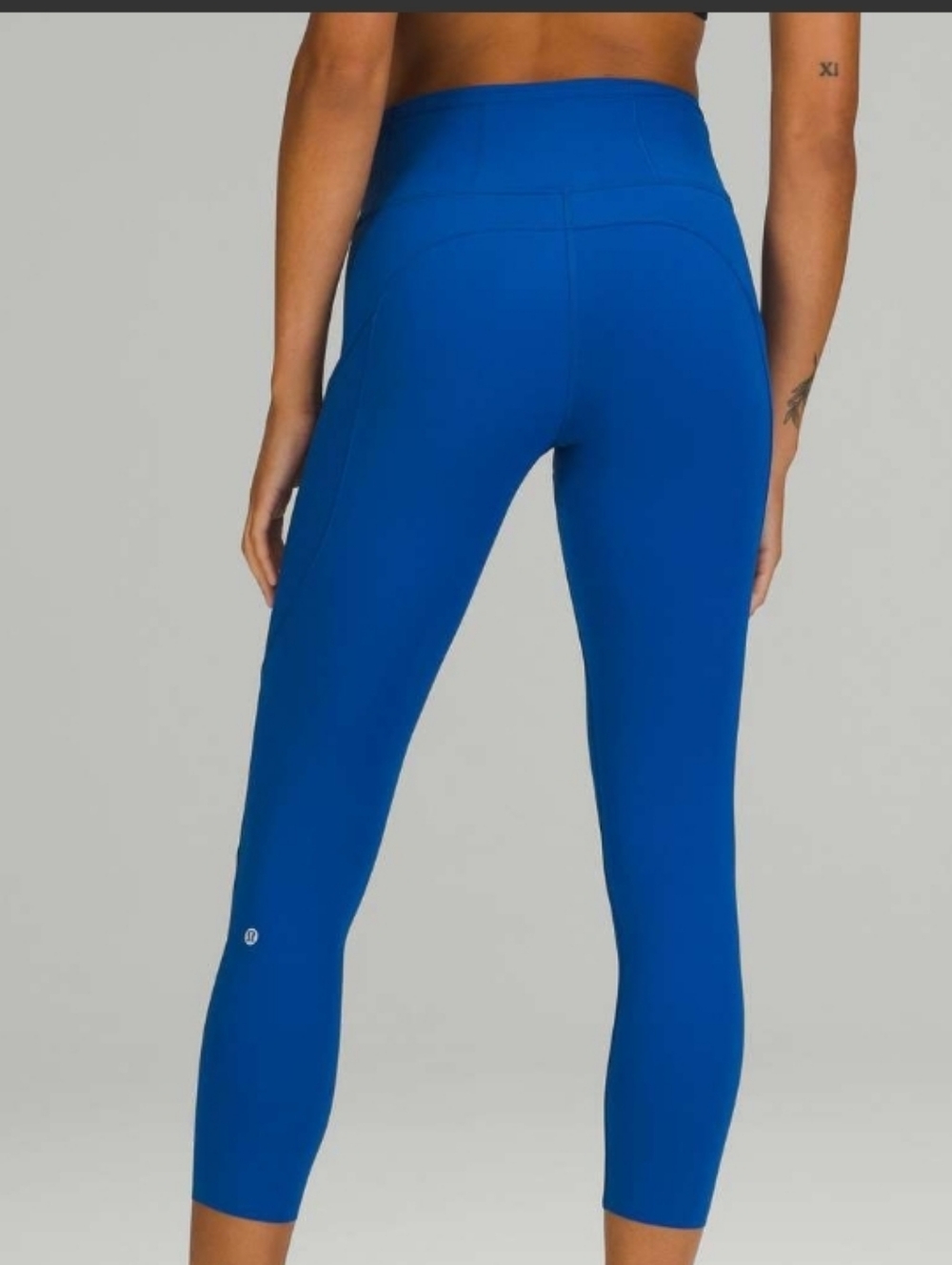 Lululemon Fast and Free High-Rise Crop 23"Symphony Blue